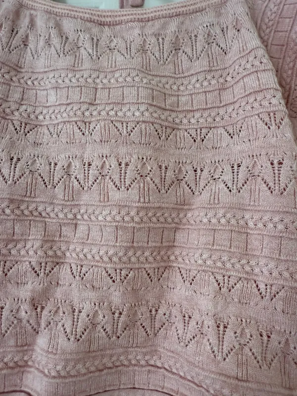 Pink Floral Crochet Top - Image 4