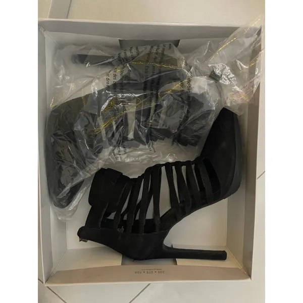 Jessica Simpson Berdet Black Pointed Toe Stiletto Heels Boots 9.5M 40 GUC - Image 7