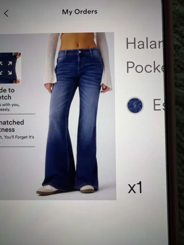 Halara flex low rise flare wash casual jeans - Image 5