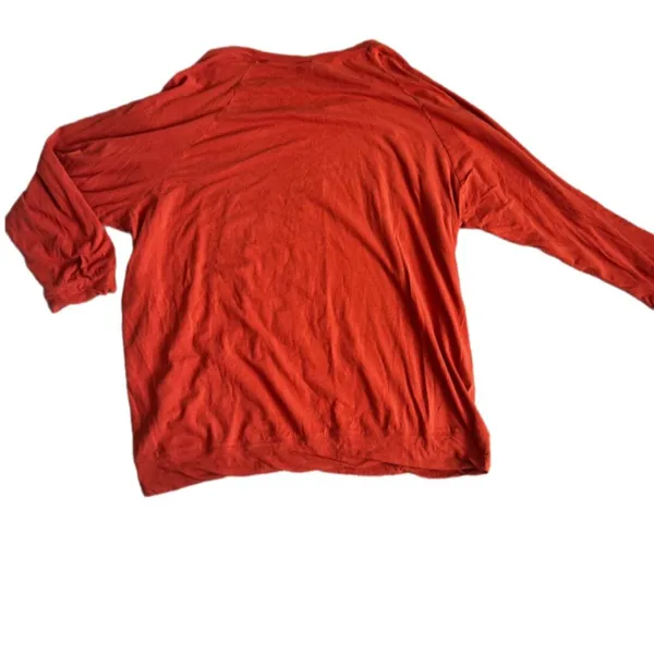 Chic soul slouchy long sleeve tunic ORANGE RUST 2X - Image 3