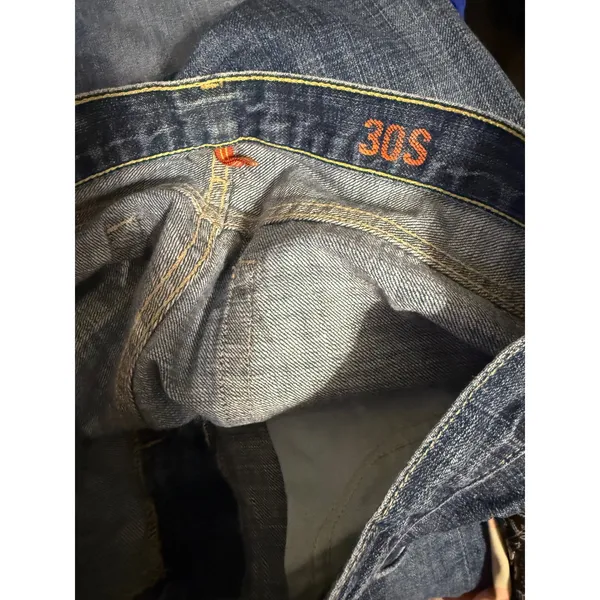 J.Crew Hipslung Jeans Dark Wash Size 30S Waist 33 Inseam 30.5 Normcore Low Rise‎ - Image 4