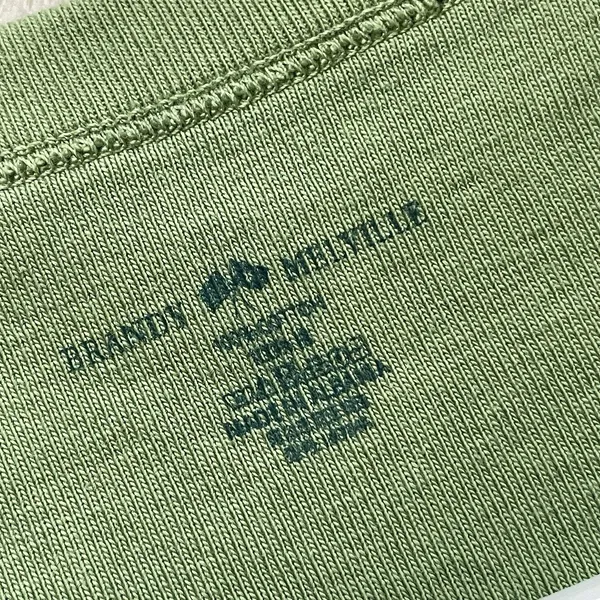 Brandy Melville Tshirt cotton crew short sleeve womens Green (one size) casual - Image 2