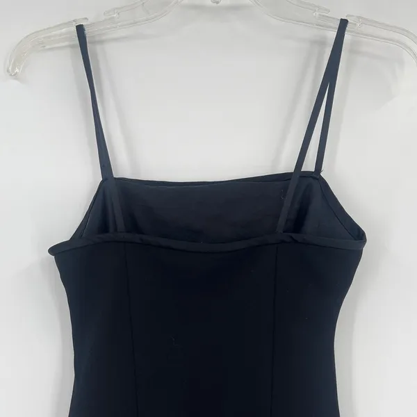 Vtg 90s Jones New York Asymmetric Dress Sz 6 LBD Slip Y2K Grunge Cocktail Hoco - Image 9