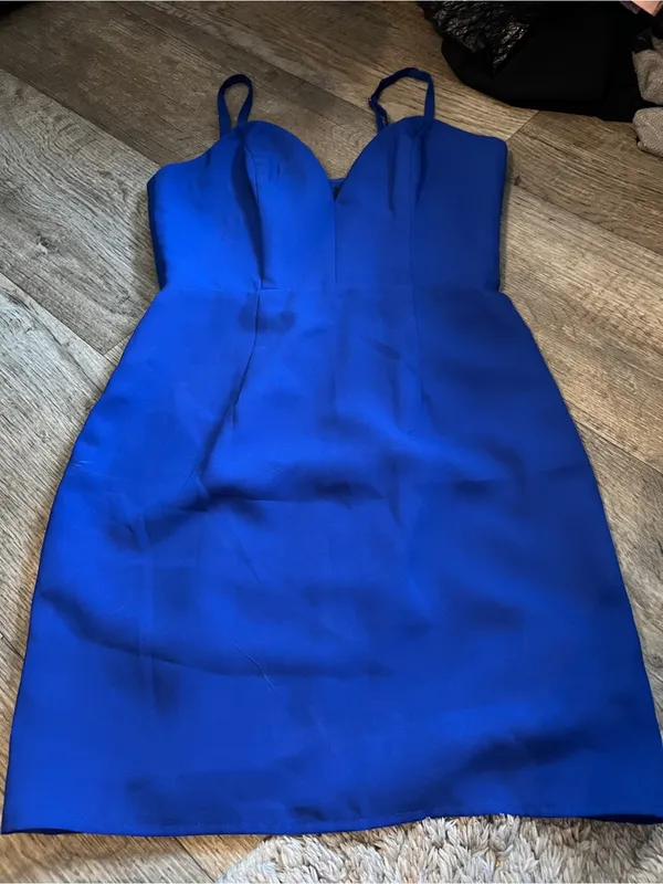 NBD x Naven Twins Mini Dress in Royal Blue size small - Image 12