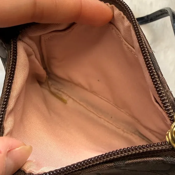 Coach Brown Wristlet - Image 4