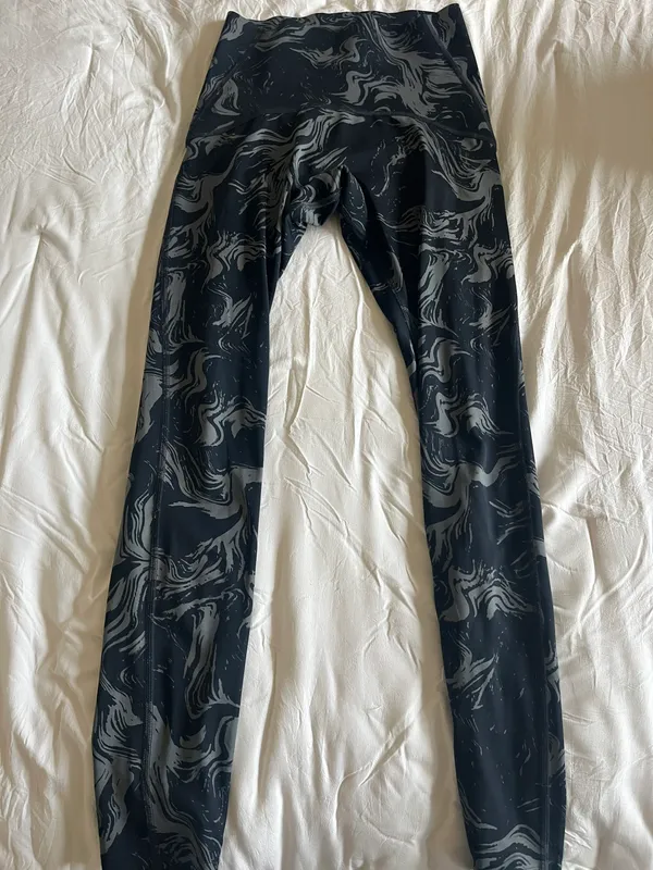Gymshark Power High Rise Leggings - Black Print - Image 2