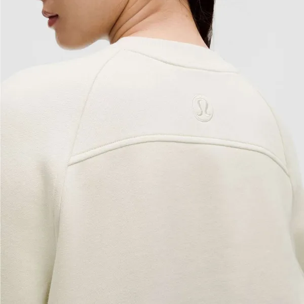 NWT Lululemon Women’s Scuba Oversized Pullover Wordmark in Bone XL/XXL - Image 3