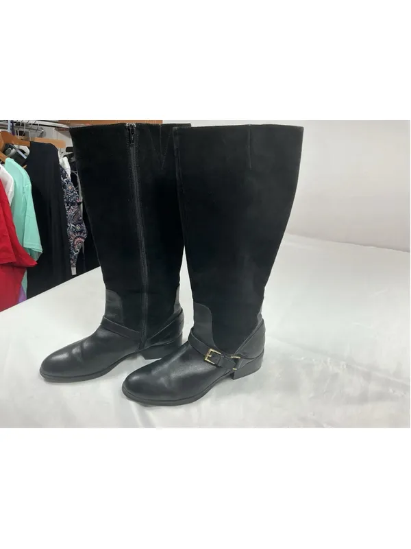Womans Excellent Lauren Ralph Lauren Mila Riding Boots Size 8.5 B Black - Image 2
