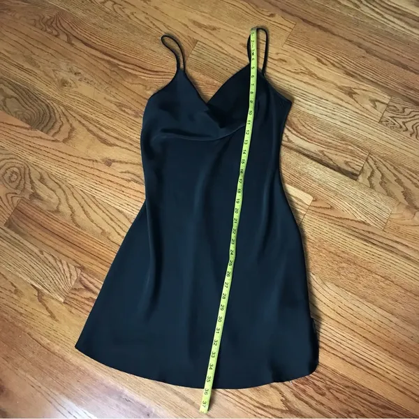 SheIn Black Mini Satin Dress NWT - Image 6