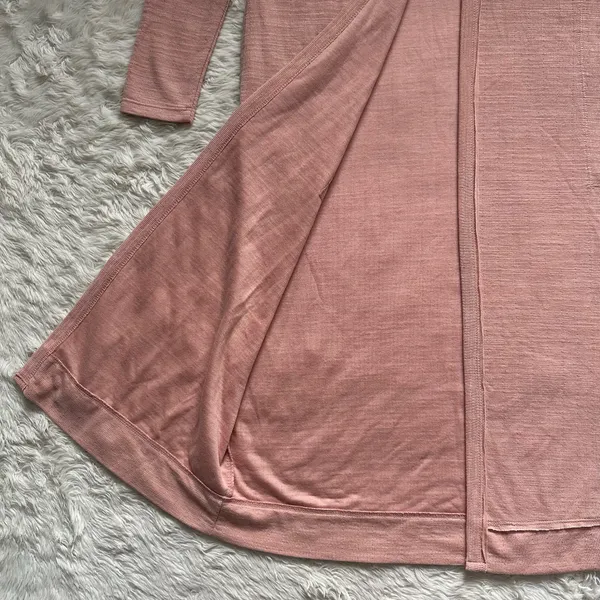 Free People FP Beach Sweater Bi-Coastal Cardigan Duster Papaya Sun Sz S - Image 7