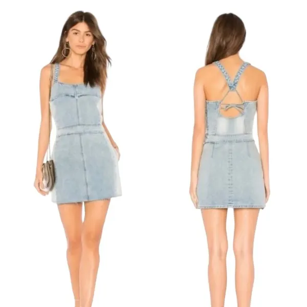 BLANKNYC NetGlow Denim Dress XS - Image 5