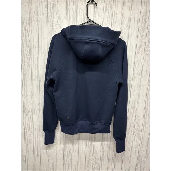 Womens Size 6 Lululemon Navy Blue Zip Up Sweatshirt - Image 4