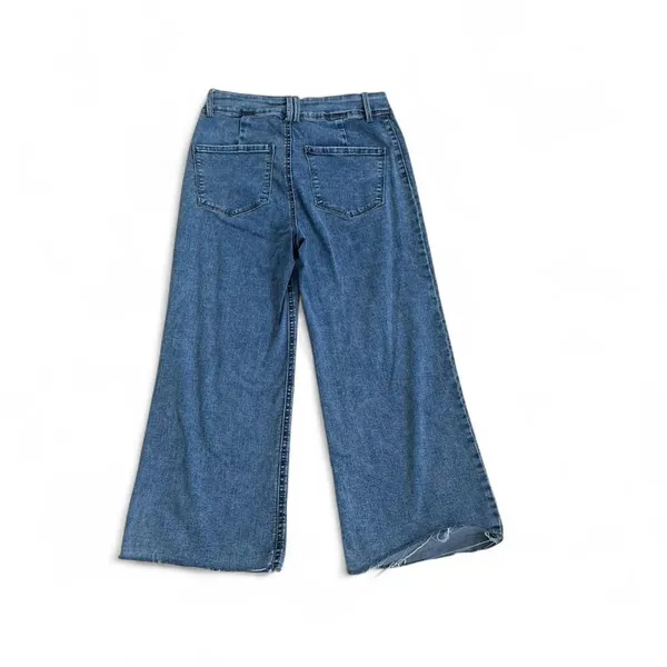 Rewash Super High Rise Wide Leg‎ Distressed Hem Jeans Size 28/7 - Image 2