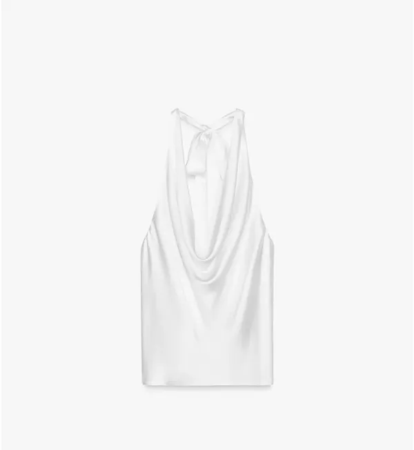 Zara satin cowl neck halter top  - Image 4