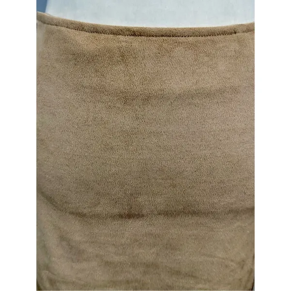 En Crème tan suede fringe western skirt size small - Image 2