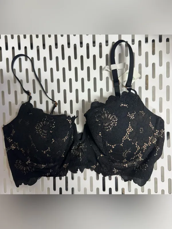 Aerie Lace Plunge Neck Bra 34C New Padded Wired - Image 3