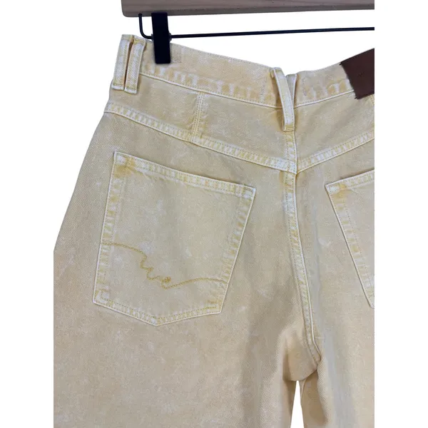 Free People We The Free Montana Bermuda Shorts Butter Yellow Size 27 - Image 12