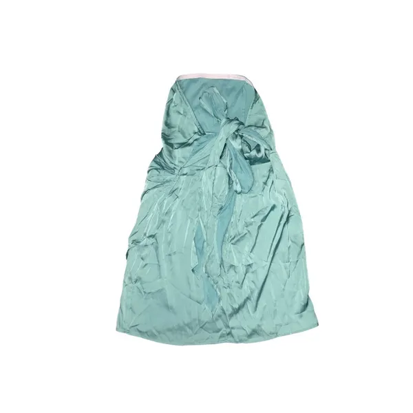 CIDER STRAPLESS SILK SATIN STYLE BLOUSE WITH TIE BACK NWT - Image 2