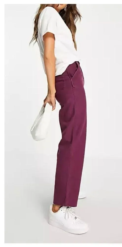 NWT Dickies Duck Canvas trousers in burgundy - Image 3