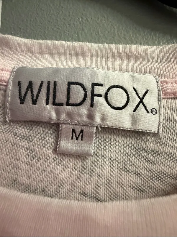 Wildfox Pink Gradient Sunset Graphic Short Sleeve Tee - Image 4