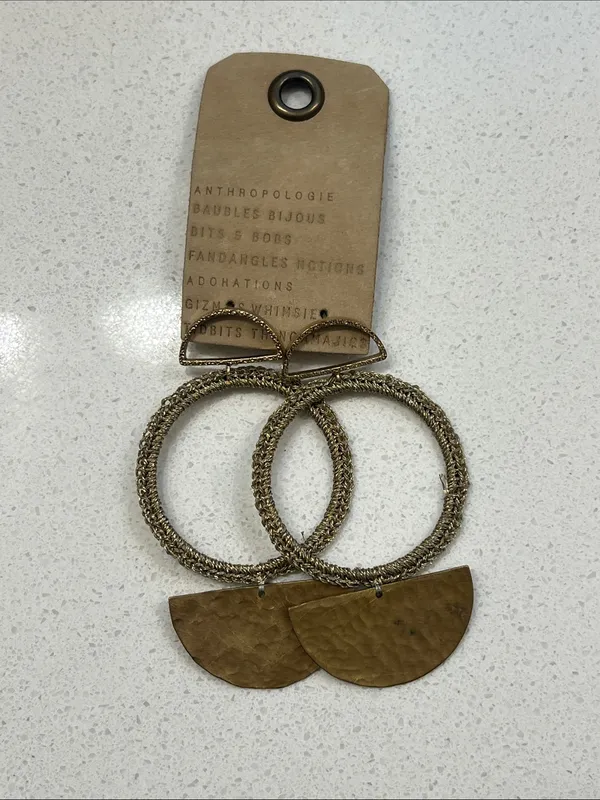NWT Anthropologie Caitlyn Crocheted Drop Earrings - Image 5