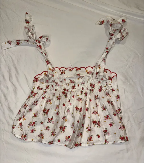 Blu Pepper Floral Scallop Top and Shorts - Image 3
