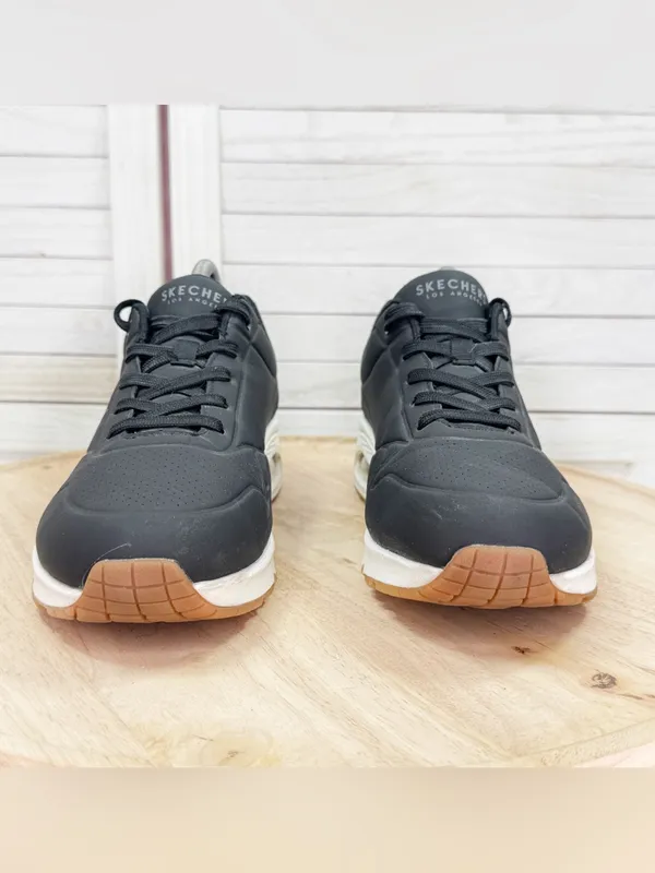 Skechers Uno Nightshades Air Cushion Sneakers Black Womens Size 9.5 73690W - Image 2