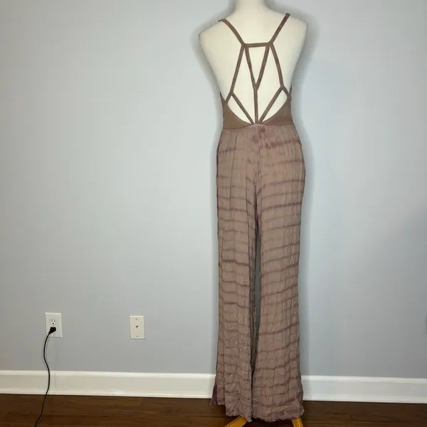 Ecoté- Purple Jumpsuit with Cross Back - Image 3