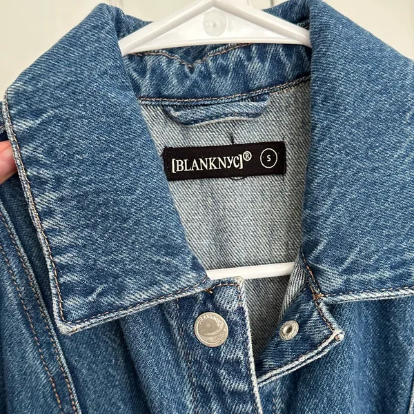BLANK NYC Dark Blue Button Up Denim Mini Dress • Women’s Size S • Western, Americana Vibes - Image 5