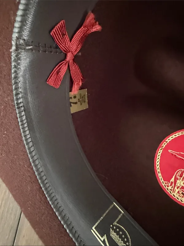 Bollman Brown Felt Western Cowboy Hat Size 7 1/2 - Image 5