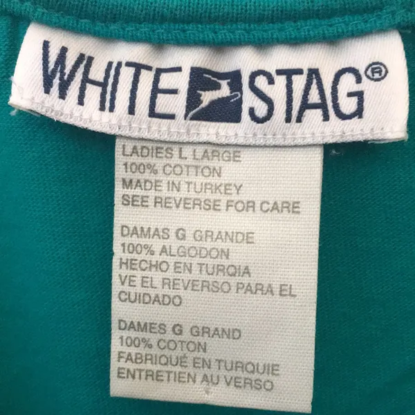 FINAL MARKDOWN White stag embroidered blouse large - Image 8