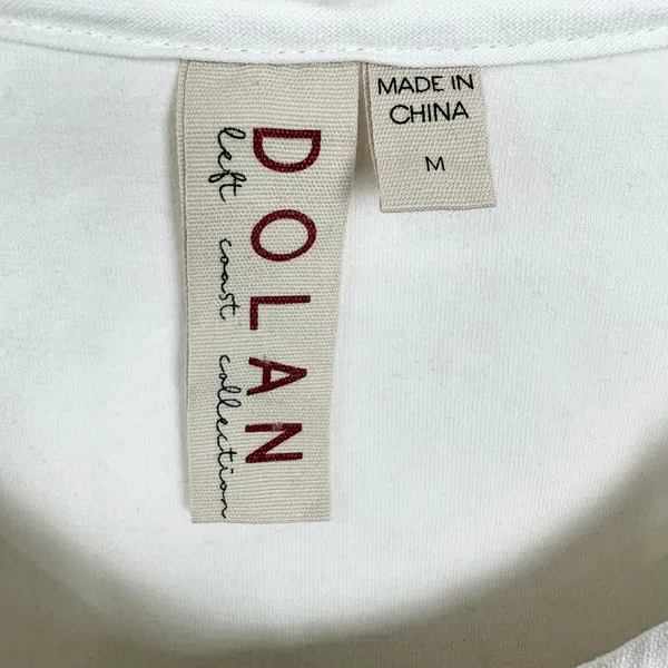 Anthropologie Dolan Left Coast Structured Vest Pullover White Cotton Size Medium - Image 5