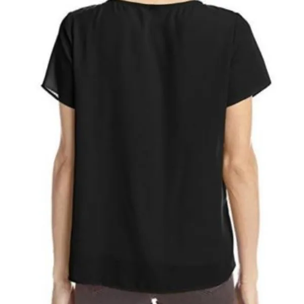 Silva Deep V Georgette Top‎ Black Size XS - Image 2