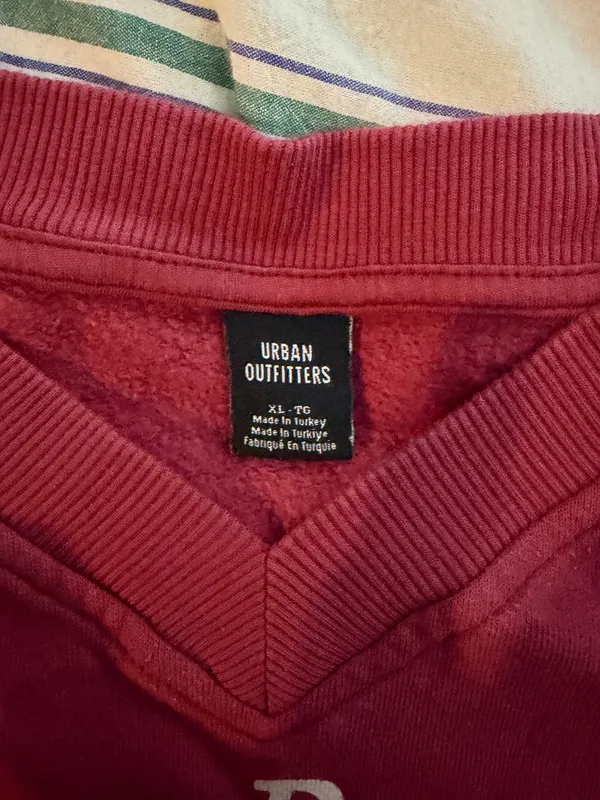 Urban Outfitters Palm Beach Sports Club Embroidered Graphic V-Neck Pullover - Image 3