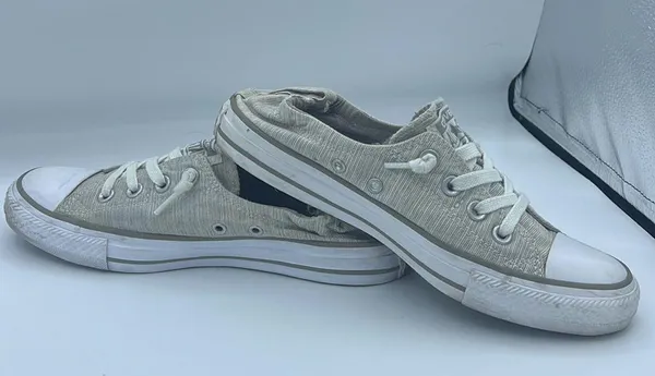 Converse All Star Shoreline Slip On Women's Sneakers Size 8 Gray White 550506f - Image 3