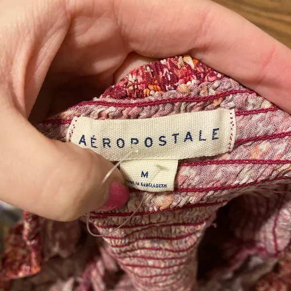 Aeropostale Long Sleeve Crop Top - Image 2