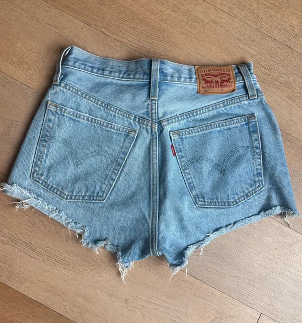 Levi's 501 blue denim shorts - Image 2