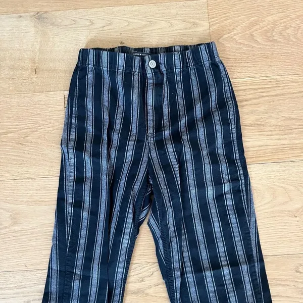 Brandy Melville - Striped Straight Leg Pants in Black & Gray - Image 2