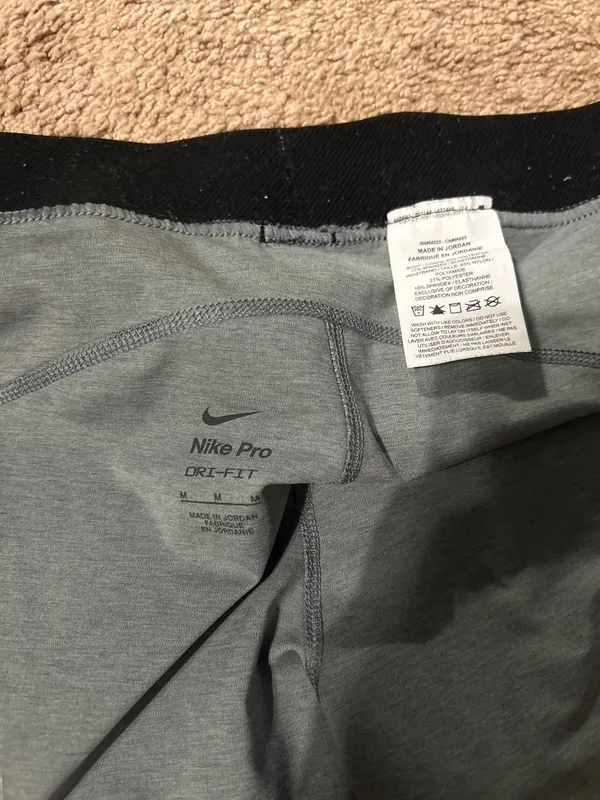 Grey Nike Pro Shorts - Image 3