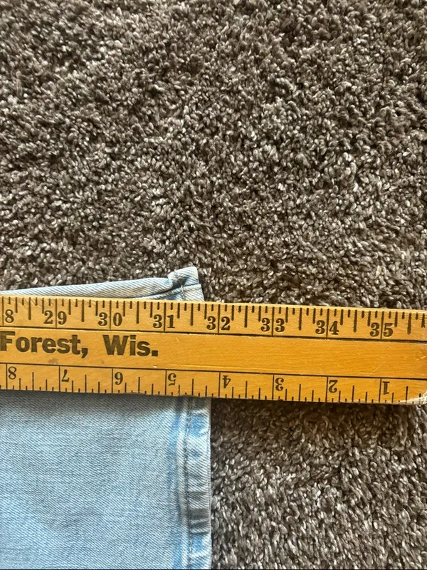 GAP Light Wash Flare Jeans with Knee Rip - Image 3