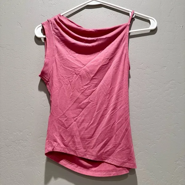 Urban Outfitters Silence + Noise Lia‎ Pink Asymmetrical Tank Top Size XS - Image 4