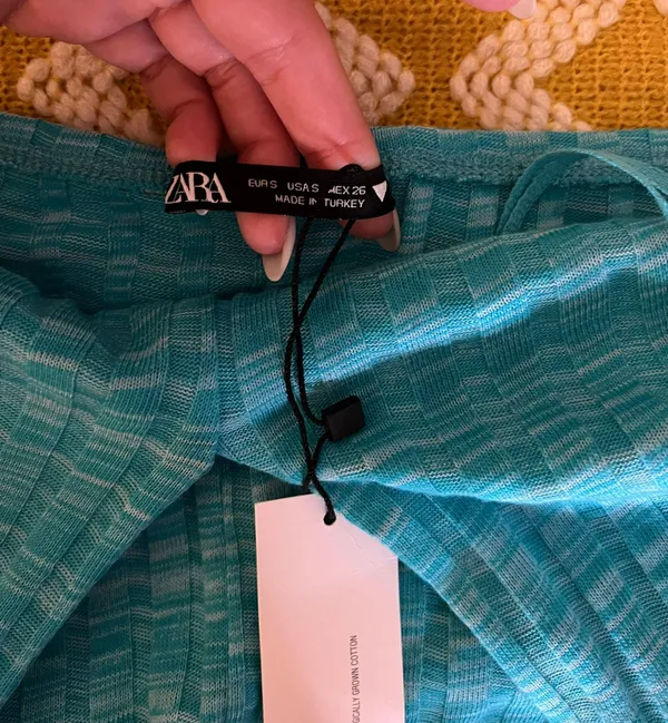 ZARA Blue Halter Neck Jumpsuit - Image 6