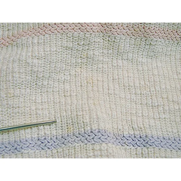 Vintage Catalina Unisex White Pastel Stripes Y2k Oversized Pullover Sweater Sz M - Image 7