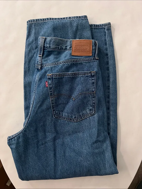 LEVI'S Baggy Dad Jeans Medium Wash Cotton Lyocell Soft Denim Sz 30 $109 - Image 6