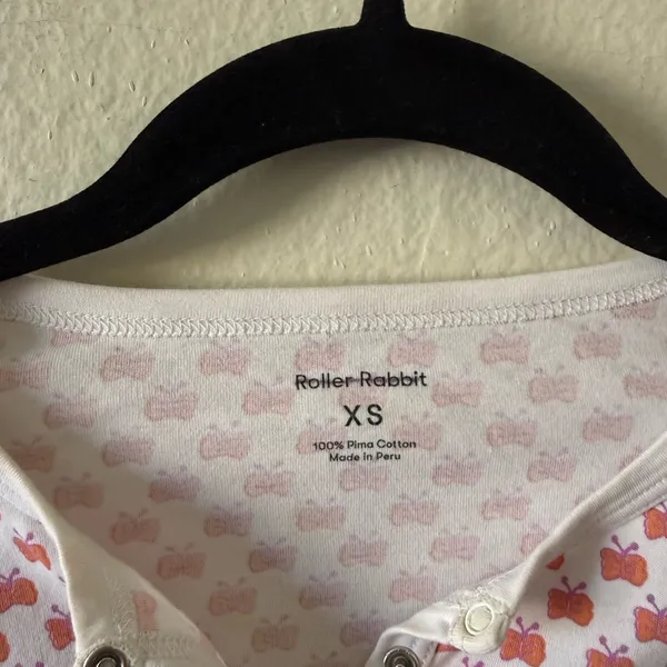 Roller Rabbit Mariposa Butterfly Size XS Pajama Anthropologie Lounge Spring - Image 4