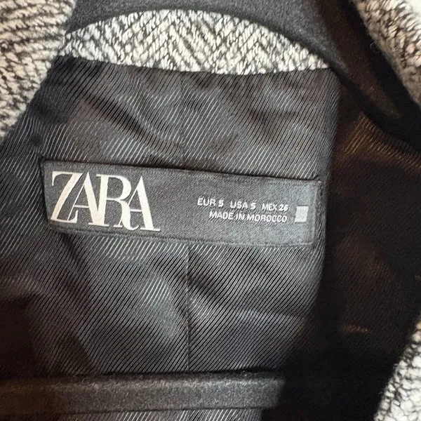 Zara Grey Herringbone jacket - Image 4