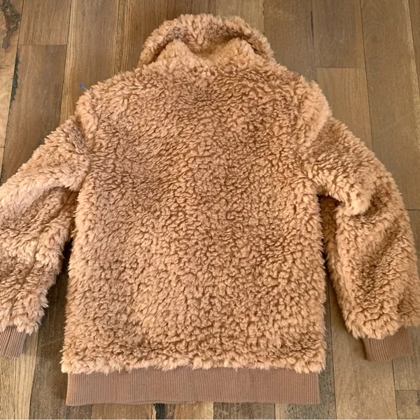 BB Dakota Brown Size XS Fuzzy Jacket Teddy Plush Soft Cozy Warm Coat New - Image 3