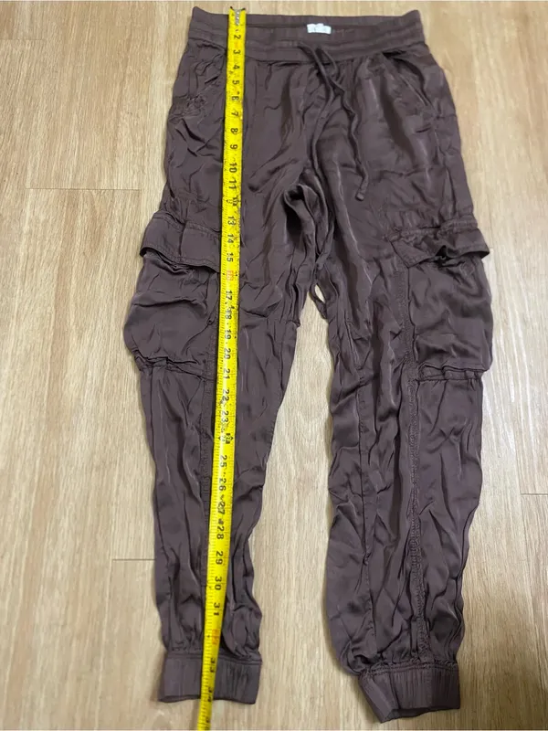 aerie Brown Cargo Joggers - Image 4