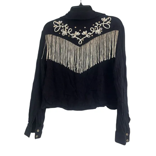 ✨Idyllwind Womens Cory Ray Lurex Long Sleeve Western Sz XS Top✨ - Image 6