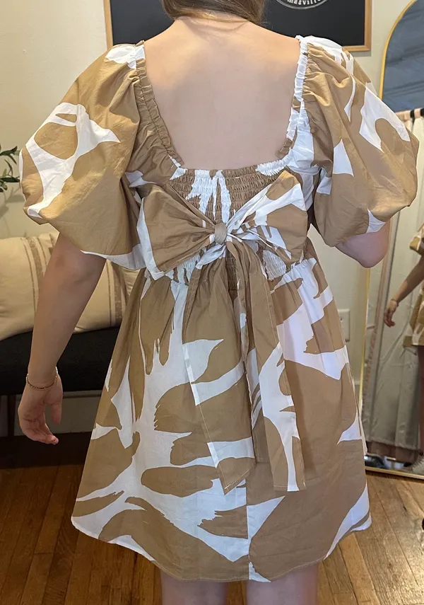 Boutique Dress Tan - Image 2
